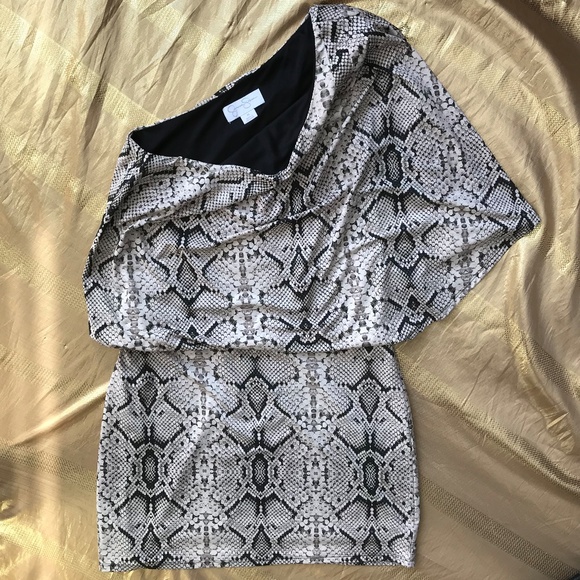 WORN ONCE! Jessica Simpson Snake Print Dress - Picture 2 of 6